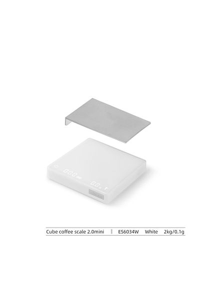 Choice 2kg White Mini Mhw-3bomber Digital Kitchen Coffee Scale 2000g/0.1g High Precision Cyclic Rechargeabl