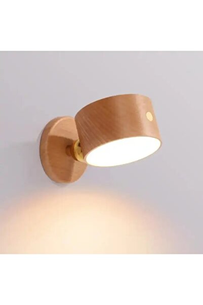 Choice مصباح حائط خشبي داخلي لغرفة النوم وغرفة المعيشة بقوة 0-5 وات مزود بخاص...