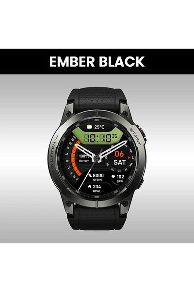 Zeblaze Ember Black New Zeblaze Stratos 3 PRO GPS Smart Watch 1.43” HD AMOLED Display Built-in GPS Bluetooth