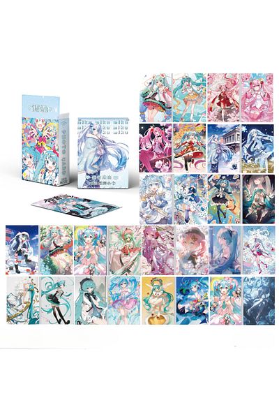 Choice 57MM Hatsune Miku 50pcs/Pack Hatsune Miku-themed Game Collection Cards in 57x86mm Box – Laser LOMO P