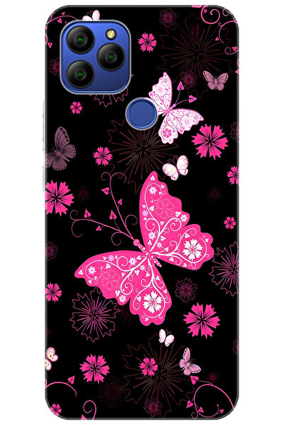 General Mobile GM 21 (G310/G311) Uyumlu Kılıf Desen Baskılı Silikon Kelebekle...
