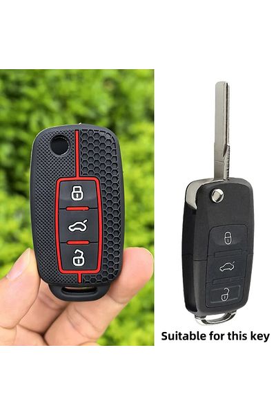 Choice Red Car Key Protect Shell For Volkswagen Polo Passat B5 Golf 4 5 6 Mk5 Mk6 Eos Bora Beetle Tsi New D