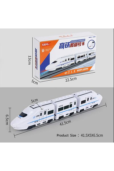 Choice 3 carriages Kids DIY Simulation High Speed Railway Train Toy Car Electric Sound Light Model Train Ed