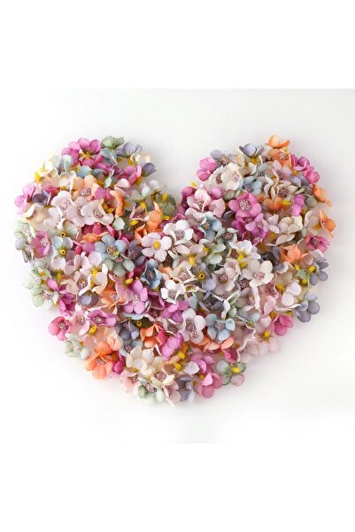 Choice dn336-1 50 قطعة من رؤوس زهور الورد الاصطناعية الصغيرة المصنوعة من الحر...