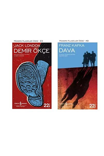TÜRKİYE İŞ BANKASI KÜLTÜR YAYINLARI Demir Ökçe - Jack London - Dava - Franz K...