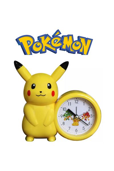 Choice Pikachu Clock New Genuine Pokemon Anime Pikachu Catoon Kawaii Model Action Decoration Toy Children A