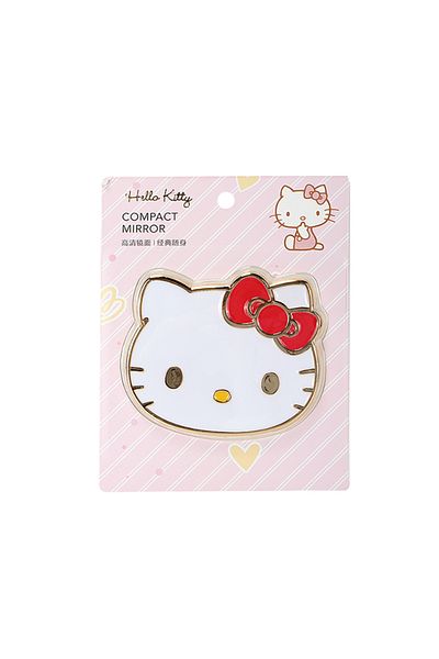 Choice 1pcs Hello Kitty Mirror Kawaii Classic Cartoon Single-Sided Makeup Hello Kitty Mirror Mini Cute Port