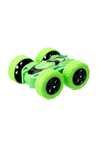 Choice4 GREEN 4pcs/2pcs/1pc double-sided inertia stunt rolling toy car - high...