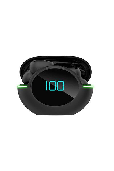 Choice black Y80 Comes With Digital Ambient Light WTS Bluetooth 5.1 Bluetooth Earphones Sports And Fashion