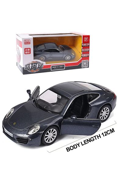 Choice grey With box MaKeda1:36 Porsche 911 Carrera S Sports Car Pull Back Car Model Car Metal Alloy Toy Ca