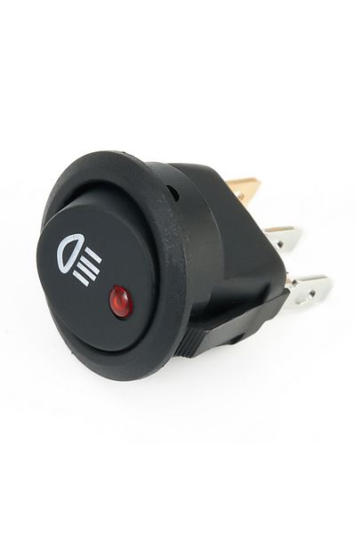 NIGHTKIST 1 Pc On Off Rocker Switch Red Led Fog Light Lamp Symbol Car Van Truck 23mm DC 12V 20A ABS Plastic...