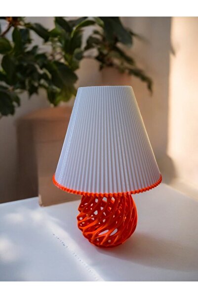 N NOXXO Twister Model Special Design Lampshade and Table Lamp Red