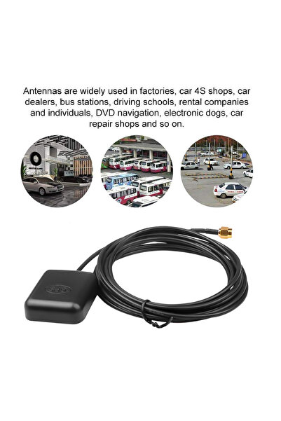 APWIKOGER GPS Signal Receiver SMA Connector GPS Aerial Connector 3 Meters Cable Car GPS Antenna Receiver fo...