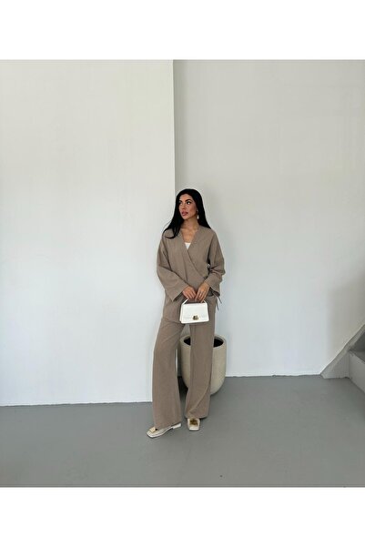 MAY MARA Women's 2-Piece Linen Suit with Side Tie