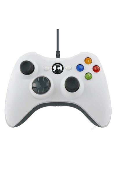TECTINTER White Usb Wired Game Controller For Xbox360 Console Joypad For Win 7/8/10 Pc Joystick Cont
