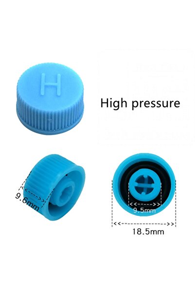 Choice Copper H-L 1Pair Car Air Conditioner Refrigerant Dust Cover Valve Core Caps High Low Side Port Cap A