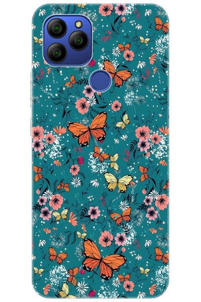 General Mobile GM 21 (G310/G311) Uyumlu Kılıf Desen Baskılı Silikon Kelebek S...