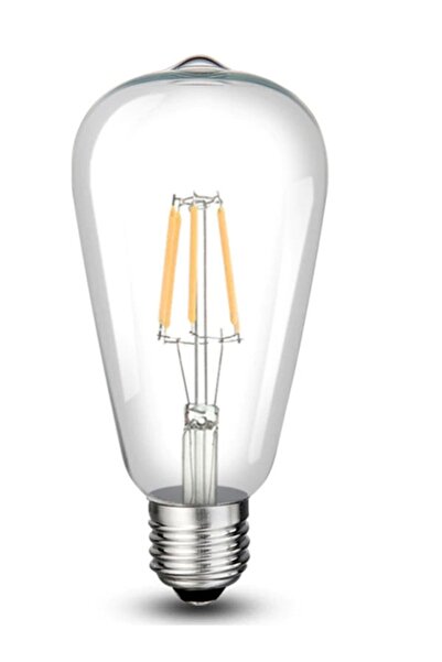 Cata Ct-4353 Rustik Fılament Led Ampul Nostalji 8w 6400k Beyaz [uzun] E27 (3 ADET)