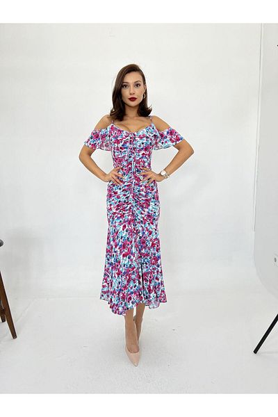 1001moda Mra Fashion 6410 Φόρεμα-ροζ