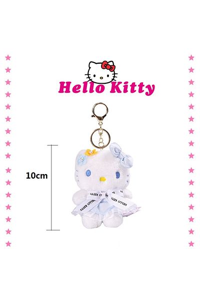 Choice Keychain 10cm Sanrio Hello Kitty Kuromi Melody Cinnamoroll Pochacco Stuffed Toys Cute Plush Toys Kaw