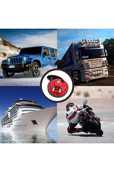 Choice 24 فولت 2 قطعة 12 فولت 24 فولت 300 ديسيبل سيارة الحلزون الكهربائية بوق الهواء لقارب البحرية مجموعة إنذار بصوت عال قارب دراجة نارية Du