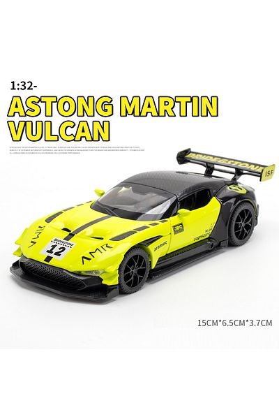 Choice Green-no Box 1: 32 Aston Martin Vulcan Fast&furious Alloy Car Model Diecasts Toy With Sound And Ligh