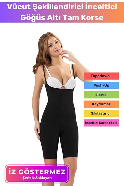 Floranova Body Shaping Firming Non-Marking Non-Slip Recovery Support Underbust Full Corset