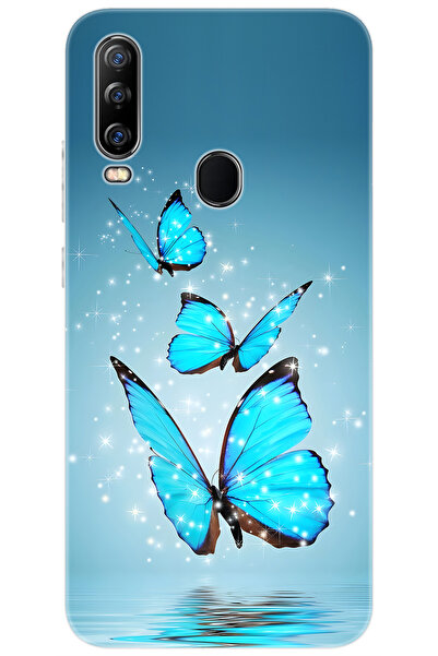 General Mobile GM 20 PRO (G501/G501d) Uyumlu Kılıf Desen Baskılı Silikon Mavi...