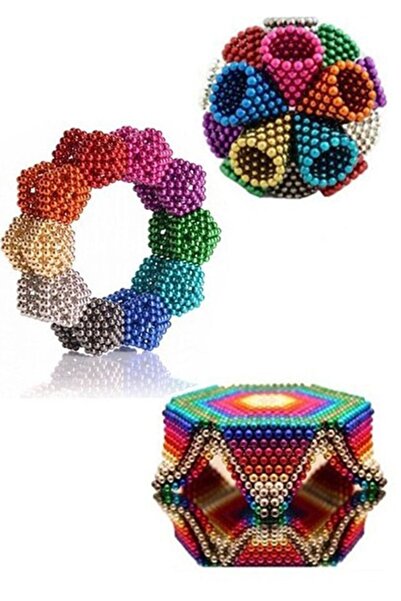hitteknoloji Neodyum Mıknatıs Neocube 5mm 216 Adet Mıknatıslı Bilye Eğitici  Set