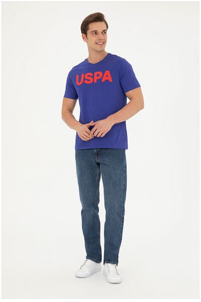 U.S. Polo Assn. Тениска U.S. Polo Assn с кръгло деколте, стандартна кройка и щампа U.S.