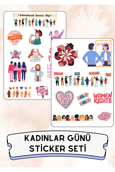 ANSHA CRAFTS Kadınlar Günü Temalı Sticker Seti "Girl Power" - Bullet Journal ...