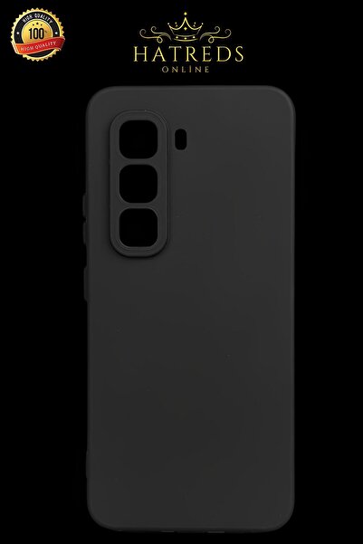 Hatreds İnfinix Hot 50 Pro 4g Kılıf Yumuşak Siyah Soft Silikon Kapak