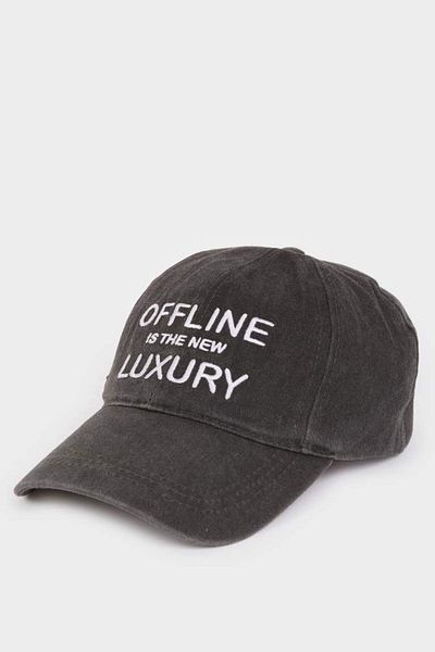 DeFacto Women's Embroidered Jean Look Cap Hat D5610Ax25Sm