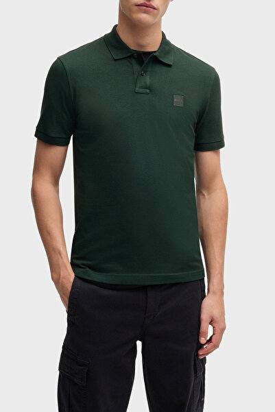 BOSS Hugo Logolu Streç Pamuklu Slim Fit Düğmeli Polo Yaka T Shirt Erkek POLO ...
