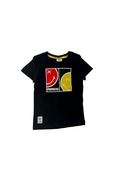 Puma Dětské tričko Smile World 670345 -01 Černá