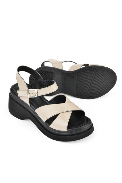 Ziya Жіночі сандалі з натуральної шкіри 151992Z64004 з каблуком-бубончиком