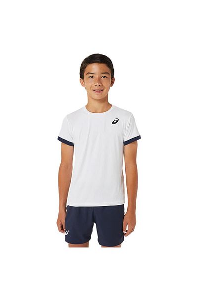 Asics Αγόρια Tennis Ss Top Παιδικό T-Shirt 2044A036-102 Λευκό