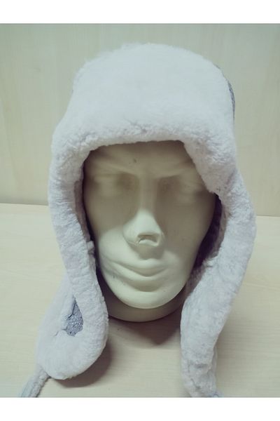 hoaryage Καπέλο πιλότου από γνήσιο δέρμα αρνιού Ushanka 100% Sheep Ear