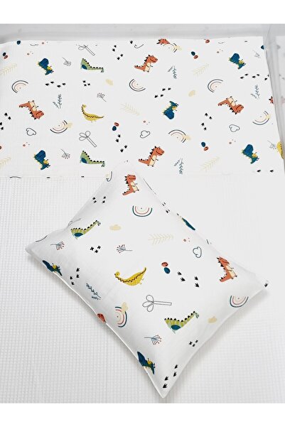 Yada Baby طقم موسلين وافل بيكيه وغطاء وسادة - 80x120 سم