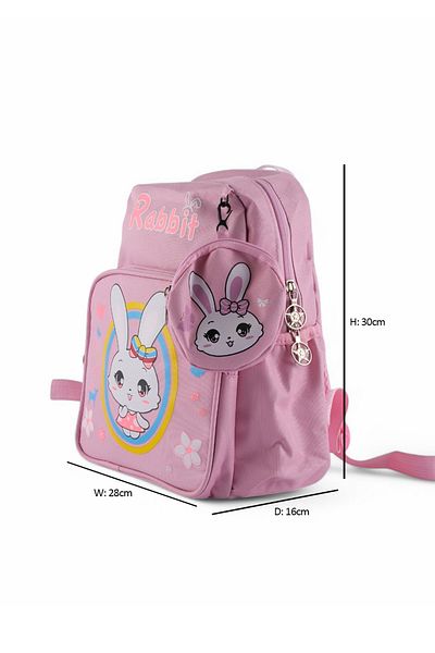 ROSECENTERBAZAAR Rucsac de școală de desene animate pentru elevi ghiozdan cu imprimeu iepure unicorn băieți fete