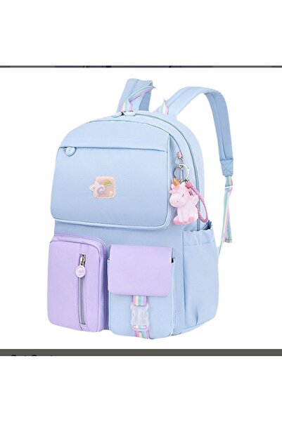 ROSECENTERBAZAAR Geantă de școală impermeabilă cu curea de umăr curcubeu pentru fete adolescente (IMPORT)