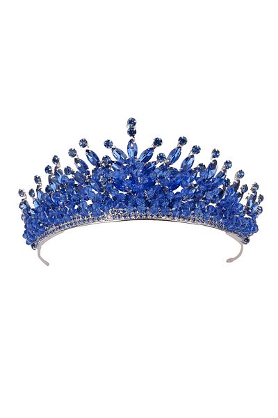 Hayalperest boncuk Crystal Beaded Bridal Tiara - Princess Wedding Costume Tiara