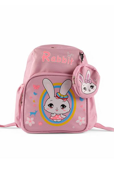 ROSECENTERBAZAAR Rucsac de școală de desene animate pentru elevi ghiozdan cu imprimeu iepure unicorn băieți fete