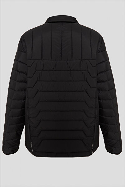 BOSS Erkek Kol Cebi Logo Detaylı Polo Yaka Siyah Ceket 50542781-001