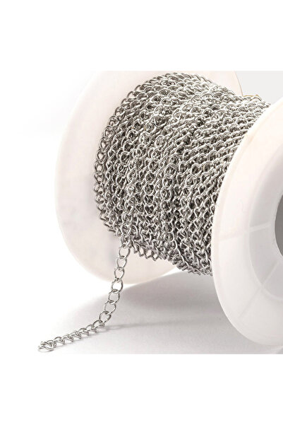 Choice سلسلة تمديد من الفولاذ المقاوم للصدأ بعرض 3 × 4 مم، لون الفولاذ 3 مم، ...