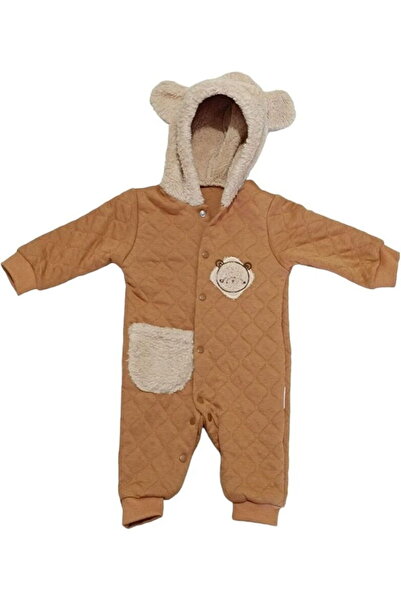 Necix's 236168 Bebek Kordon Bear Figürlü Kapitoneli Kapüşonlu Tulum