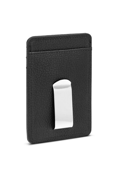 REDOLZ Leather Essentials credit card holder RFID leather 7 cm with money clip