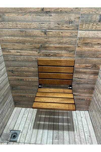 Özel Tasarım Katlanabilir Doğal Ahşap Duşakabin Oturağı - Konfor ve Şıklığın Buluşması!