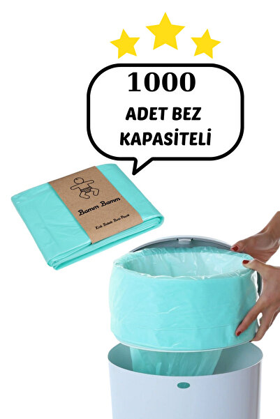 Korbell 16L Korbell Çöp Kutuları İle Uyumlu 1000 Adet Bebek Bezi Kapasiteli B...