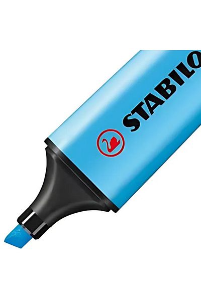 Stabilo Original Highlighter - Water Based Ink, 4 Hour Endurance |   Blue, 2-5 mm Tip
